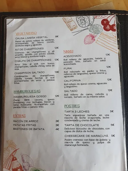 menu 0 of QOSQO Restaurante & Lounge