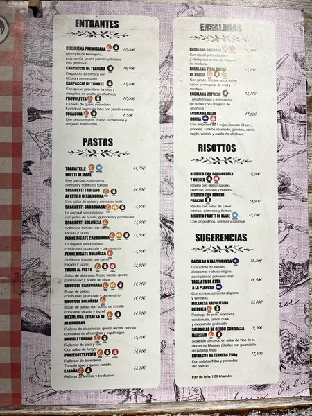 menu 1 of Il Ristorante Della Nonna Dora