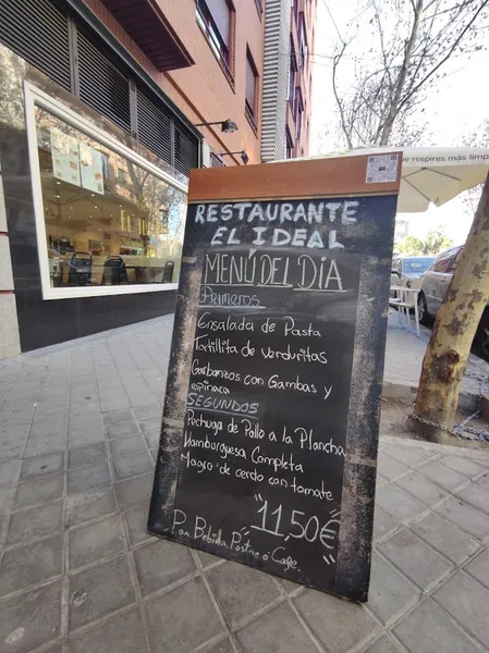 menu 1 of Bar Restaurante El Ideal