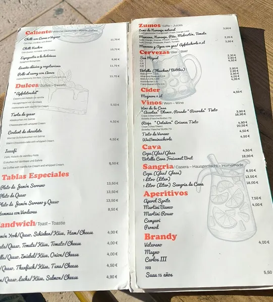 menu 1 of Flip Flop Bar