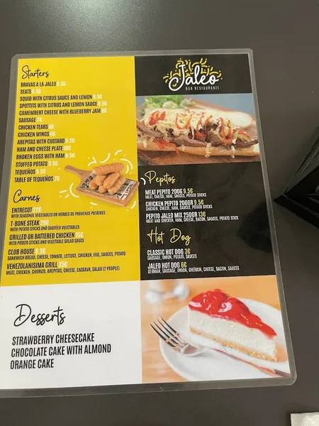 menu 0 of JALEO RESTAURANTE