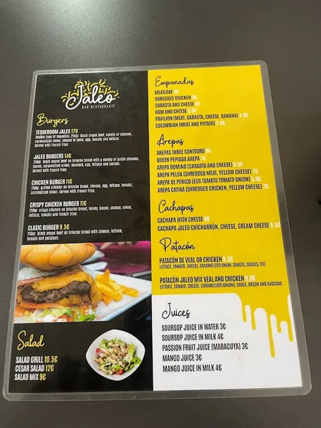 menu 1 of JALEO RESTAURANTE