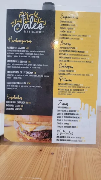 menu 2 of JALEO RESTAURANTE