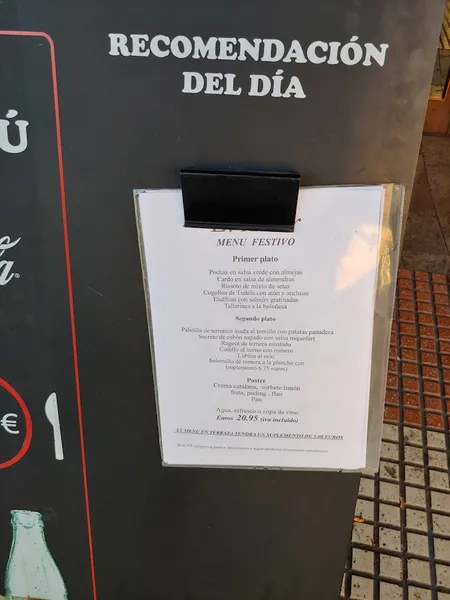 menu 2 of Restaurante El Allar