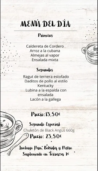 menu 0 of Bar La Lonja