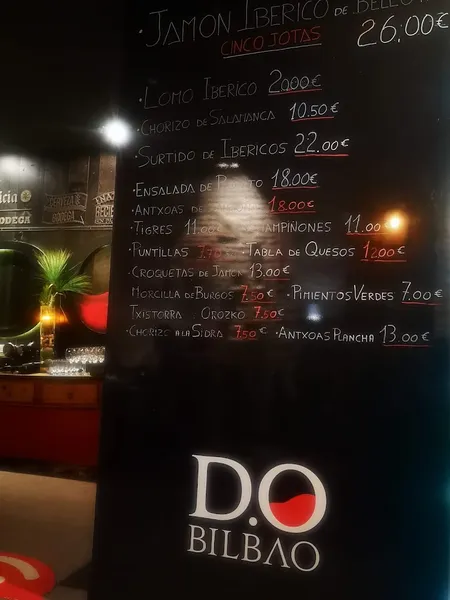 menu 1 of D. O Bilbao