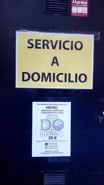 menu 2 of D. O Bilbao