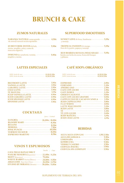 menu 0 of Brunch & Cake
