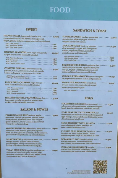 menu 1 of Brunch & Cake