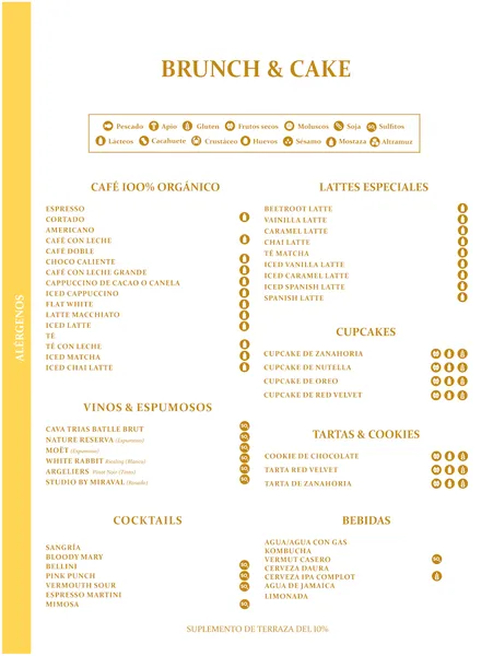 menu 2 of Brunch & Cake