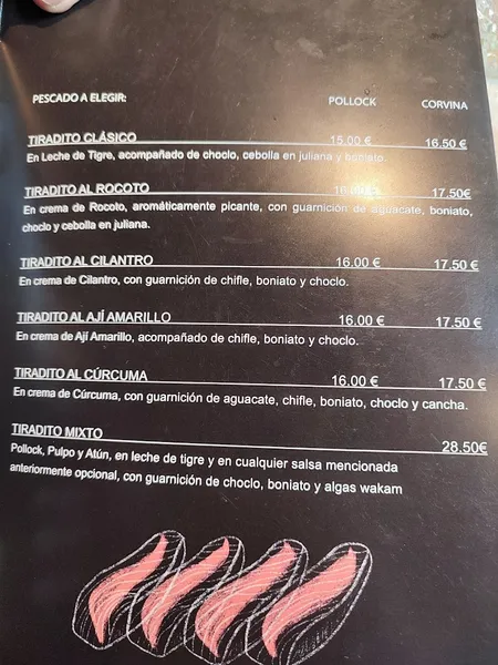 menu 1 of Restaurante El Caral