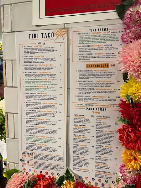 menu 0 of TKO Tacos Clavel