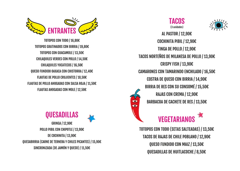 menu 0 of Gracias Padre - Zona rosa