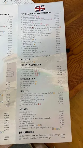 menu 0 of Restaurante "Os Canteiros"