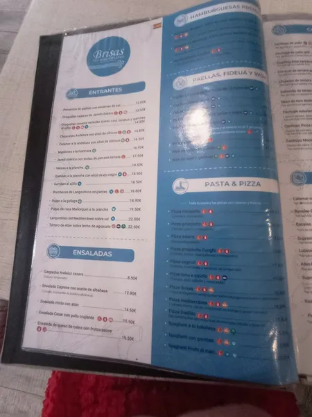 menu 0 of Restaurante Brisas del Mediterráneo