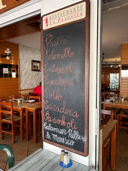 menu 2 of Restaurante La Payesita