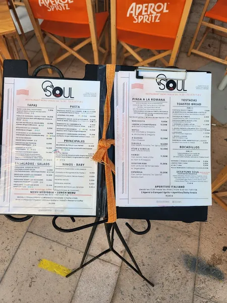 menu 1 of Soul Restaurante Café