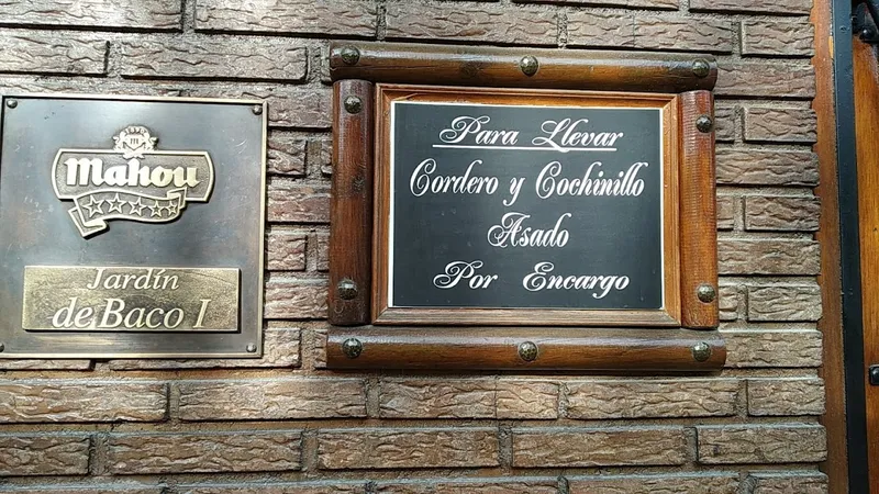menu 0 of Restaurante Jardín de Baco
