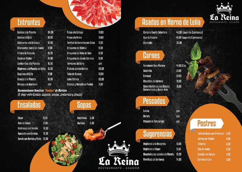 menu 0 of Restaurante Asador La Reina