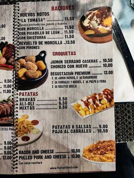 menu 1 of Restaurante La Tomasa