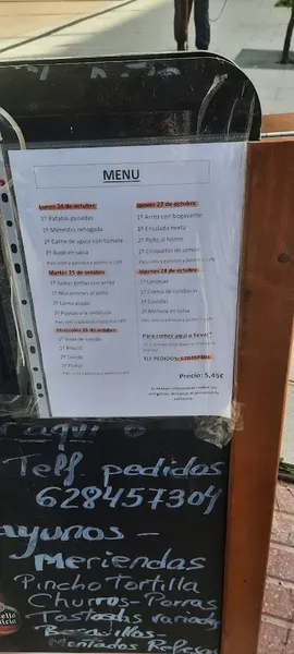 menu 2 of El Porto