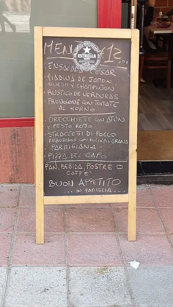 menu 1 of Trattoria La Famiglia