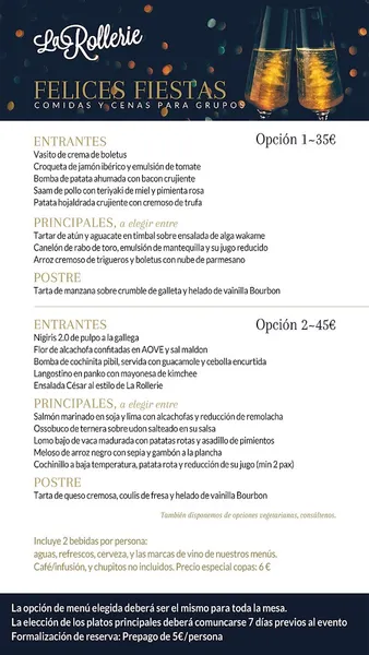 menu 1 of La Rollerie Guzmán el Bueno