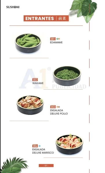 menu 1 of Sushimi
