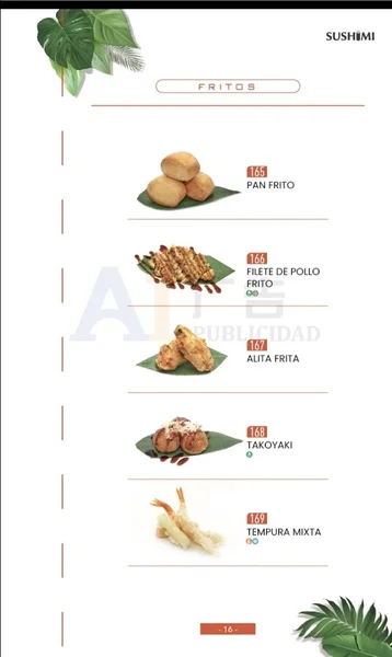 menu 2 of Sushimi