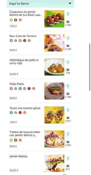 menu 0 of Rosi La Loca
