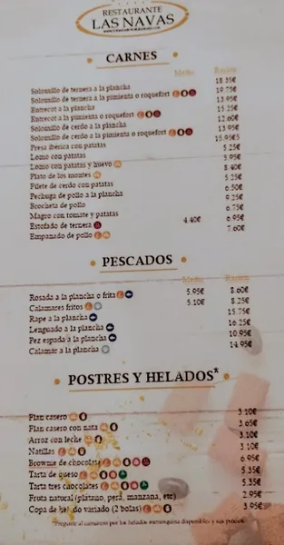 menu 2 of Restaurante Venta Las Navas