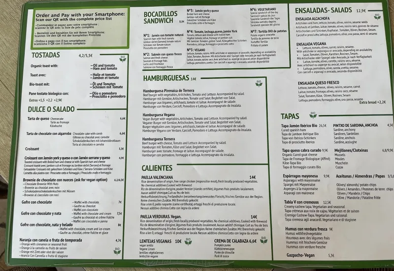 menu 1 of Suc de Lluna BioCafè