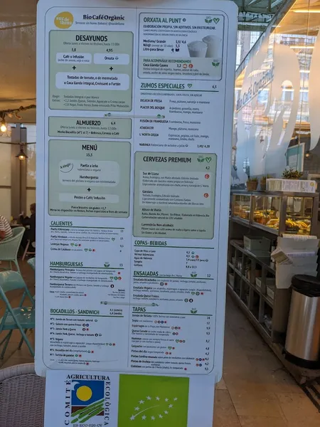menu 2 of Suc de Lluna BioCafè