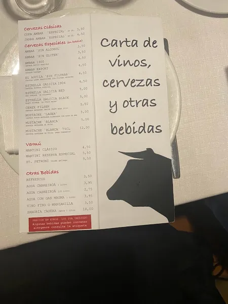 menu 2 of Restaurante Rías Bajas