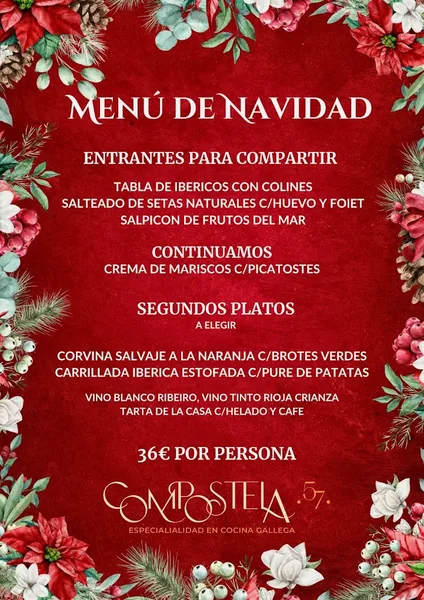 menu 1 of Restaurante Compostela 57