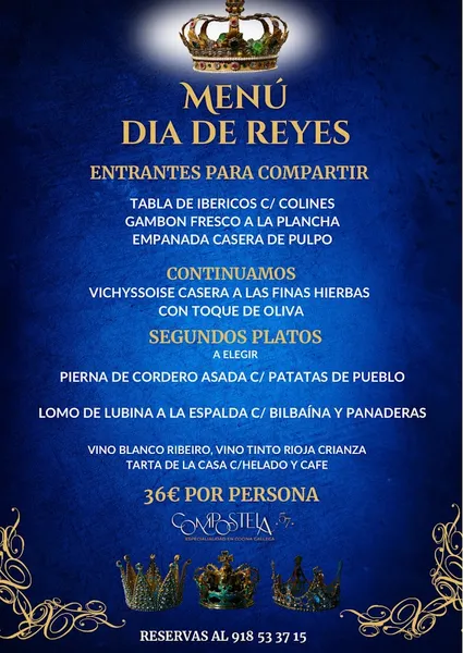 menu 2 of Restaurante Compostela 57