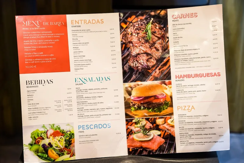 menu 1 of MU! El Placer de la Carne