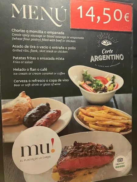 menu 2 of MU! El Placer de la Carne