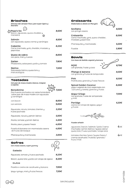 menu 0 of Purita - De vuelta al Origen