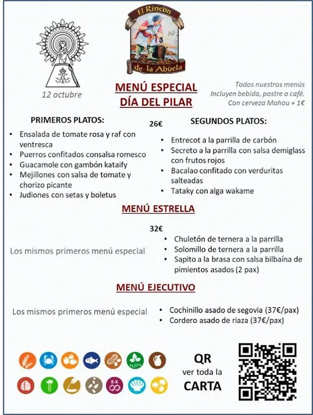 menu 1 of Restaurante el Rincón De la abuela