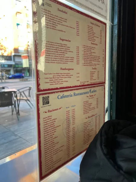 menu 2 of Cafetería CARLOS Bar