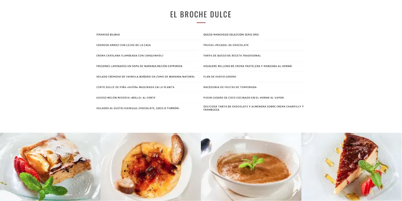 menu 0 of Bilbao Restaurante
