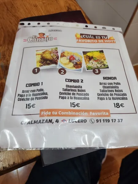 menu 0 of El Cortijo Latina - Restaurante Peruano