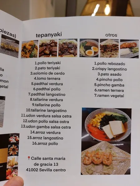 menu 1 of Restaurante Akira