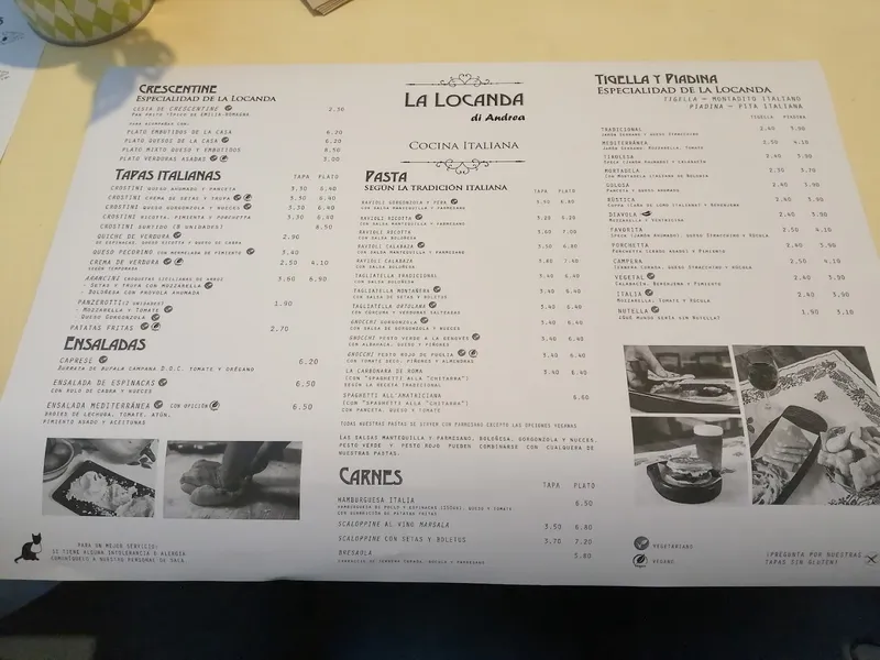 menu 0 of Restaurante La Locanda di Andrea