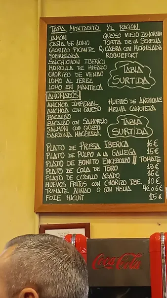 menu 0 of Bar Casa Morales