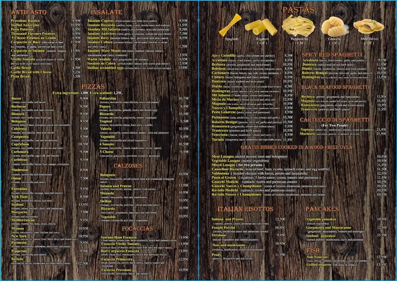 menu 0 of Restaurante Da Riccardo | Italiano | Alicante | Centro