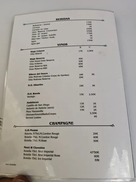 menu 1 of Restaurante Flor de Toranzo