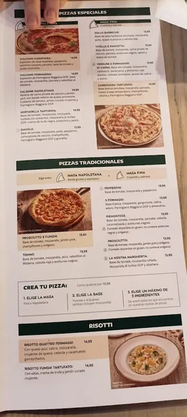 menu 2 of Ginos
