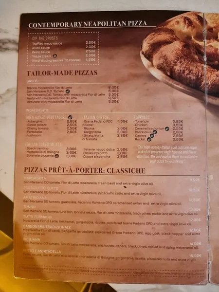 menu 0 of DITALY